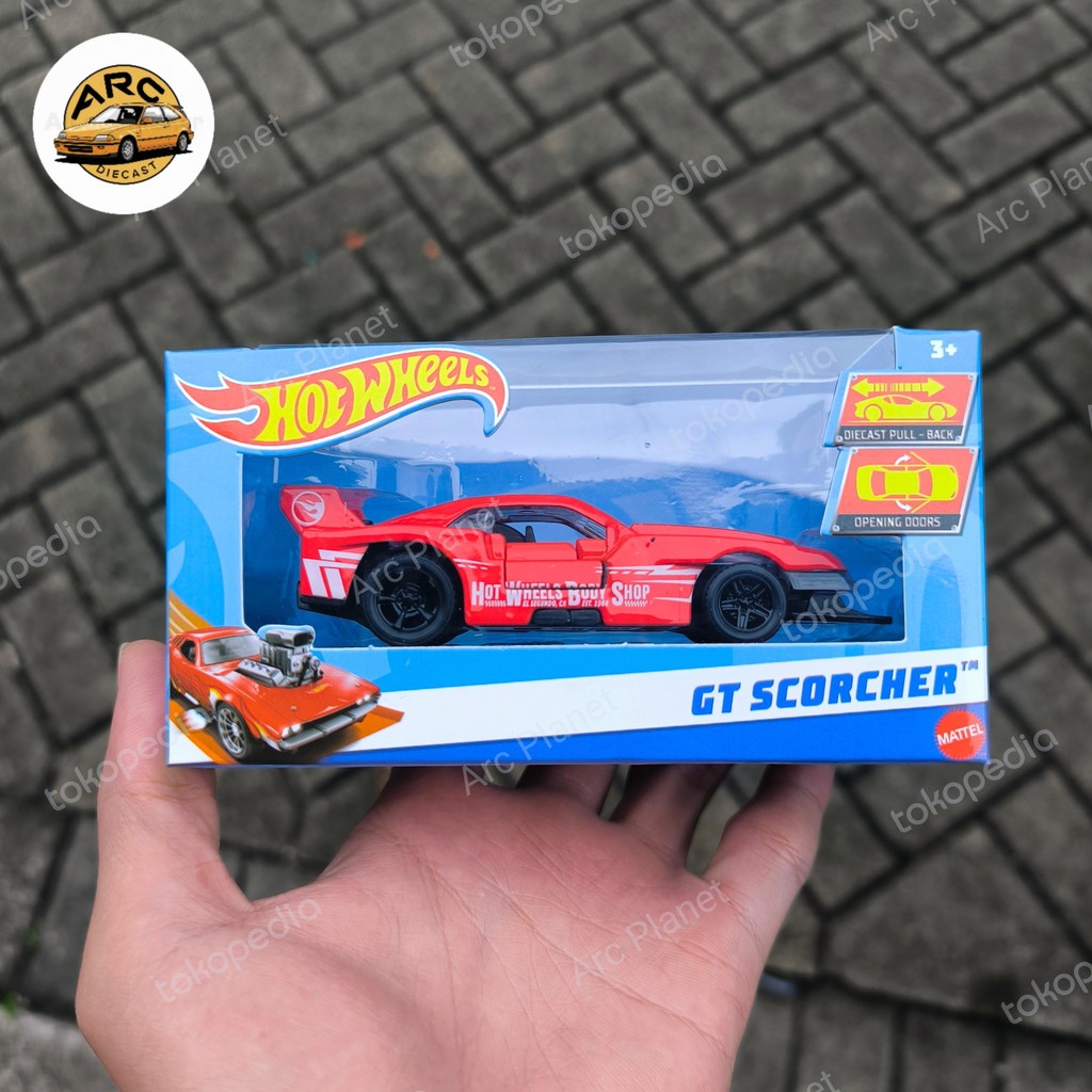 Hot Wheels Pullback Speeders - GT Scorcher TH Logo