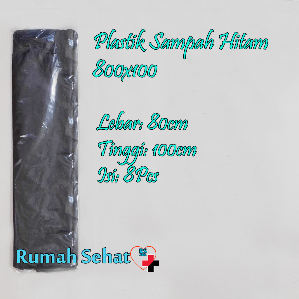 PLASTIK SAMPAH HITAM KANTONG SAMPAH HITAM 80x100