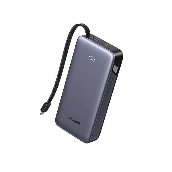 UGREEN POWERBANK BUILT-IN CABLE TYPE C 45W 67W 20000MAH GRAY/55988B/55996B
