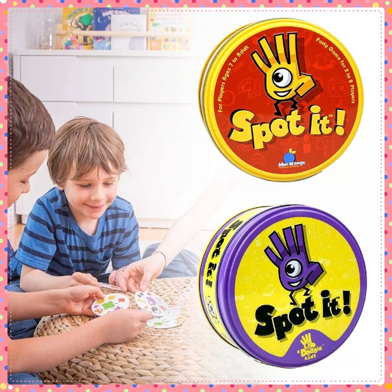Spot It Game card games permainan game Classic Dobble Kartu Permainan kartu game seru seruan