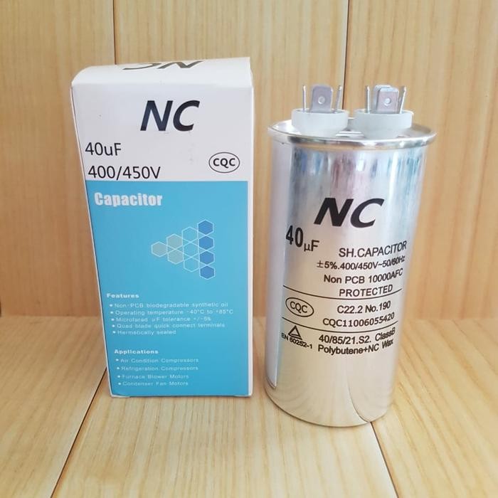 Capasitor NC 40UF / 40 micro / Running Capasitor 40 micro