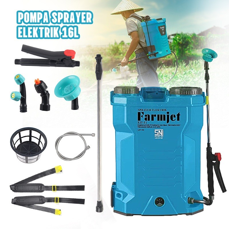 Pompa Sprayer Semprotan Tanaman Elektrik Tangki 16 Liter,Mesin Semprot Pertanian Semprot dgw(502)