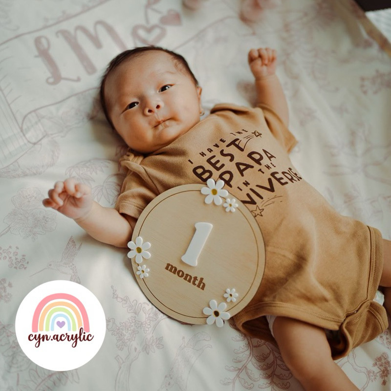 Milestone Acrylic Papan Akrilik 15cm Bulat