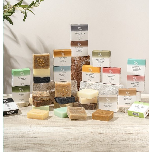 BIOTALK Sabun Herbal 120gr - Biotalk Sabun Untuk Kulit Kering Jerawat Eksim Normal - Sabun Mandi