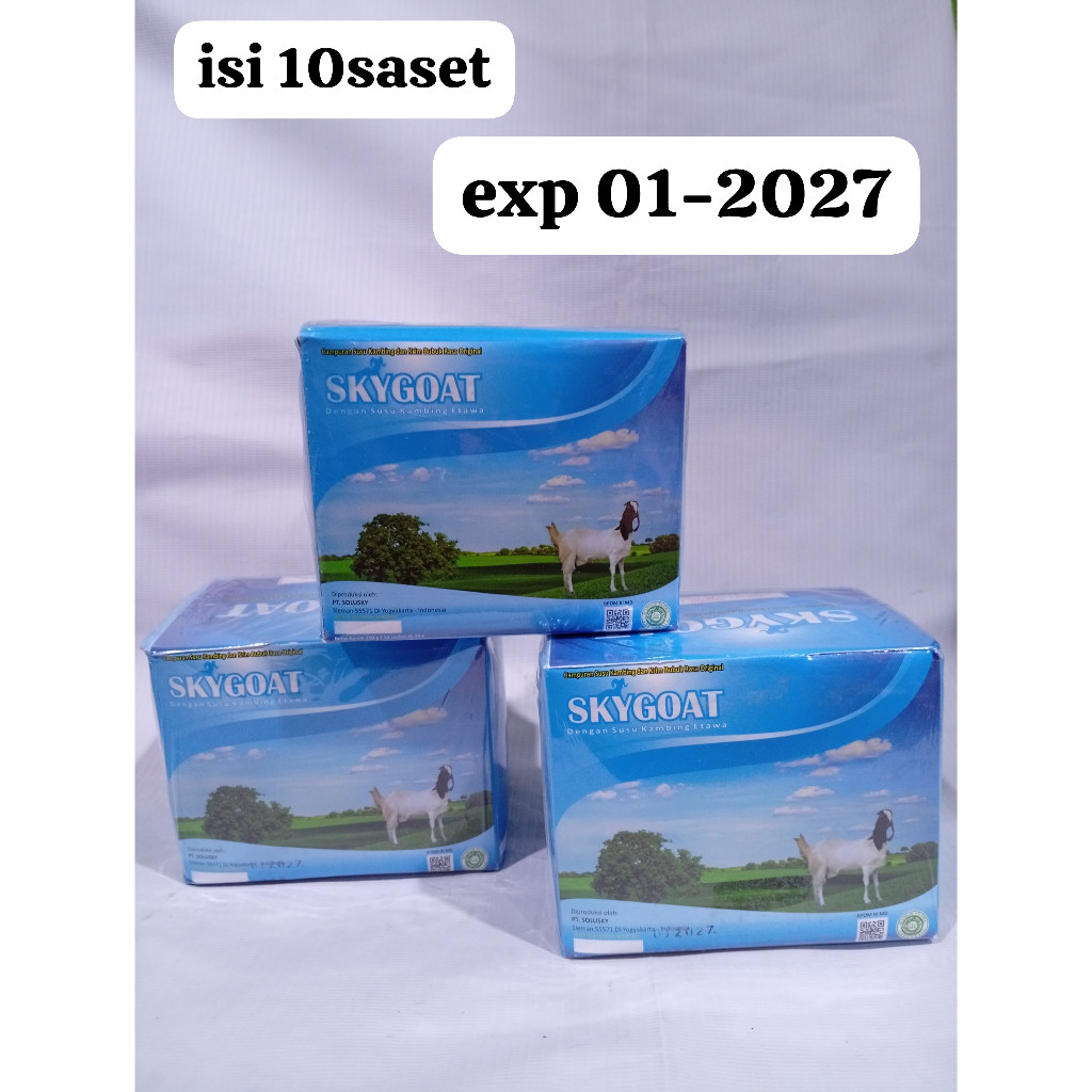 Skygoat Susu Kambing Etawa Full Cream Platinum Isi 10 Sachet Original