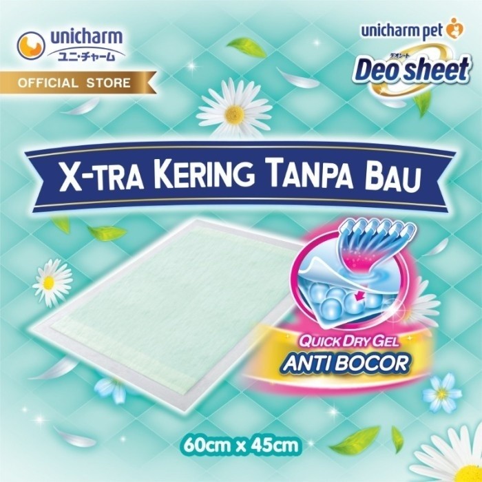 Deo Sheet Wide Size W42 Green 1 LEMBAR Underpad Anjing Anti Bau