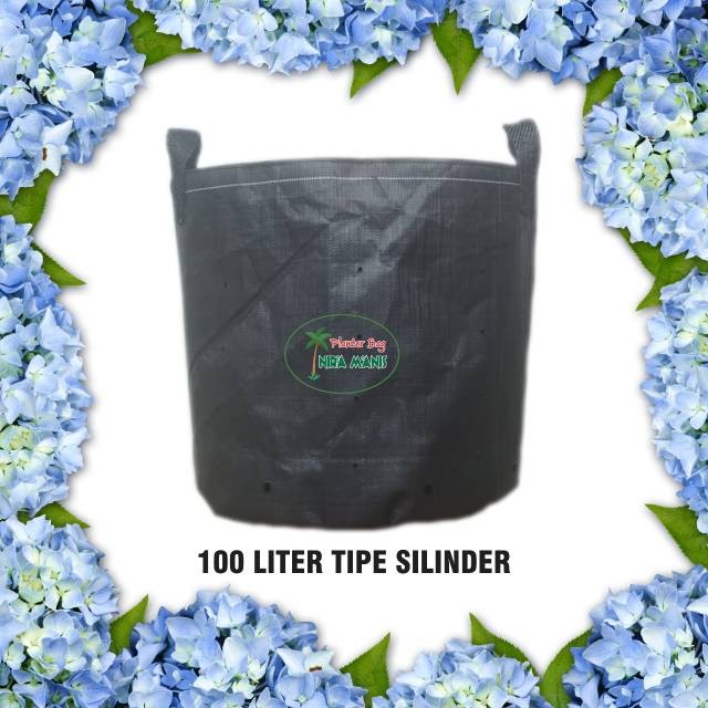 planter bag 100 liter silinder full bulat