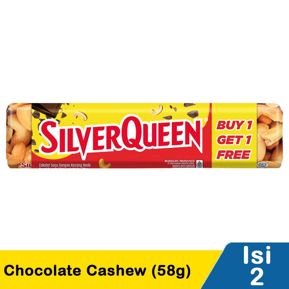 SILVER QUEEN CHOCOLATE CASHEW 2x55g