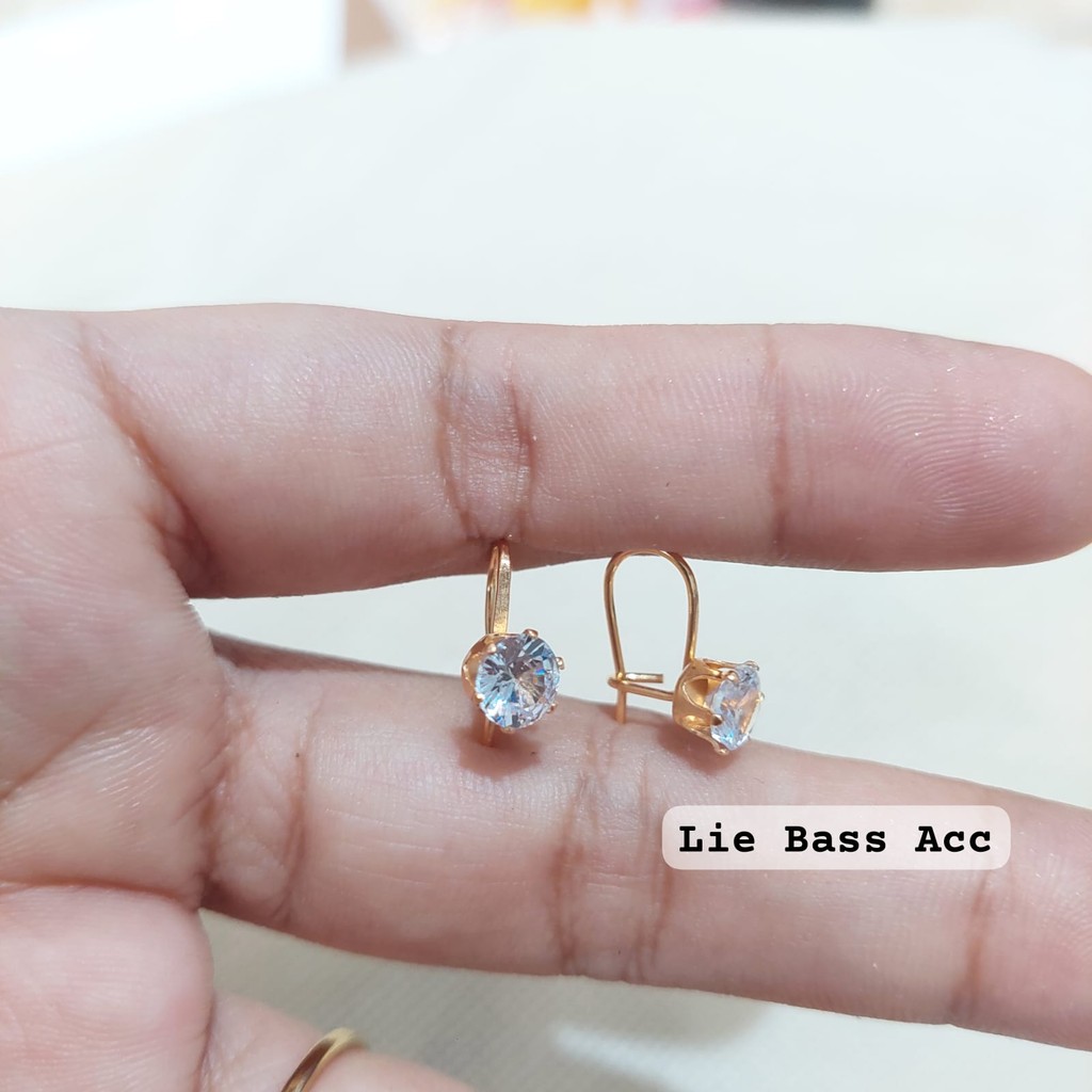 Anting Desy Kait Mata Gold Dan Silver Anting Wanita Terlaris mewah Tidak karat