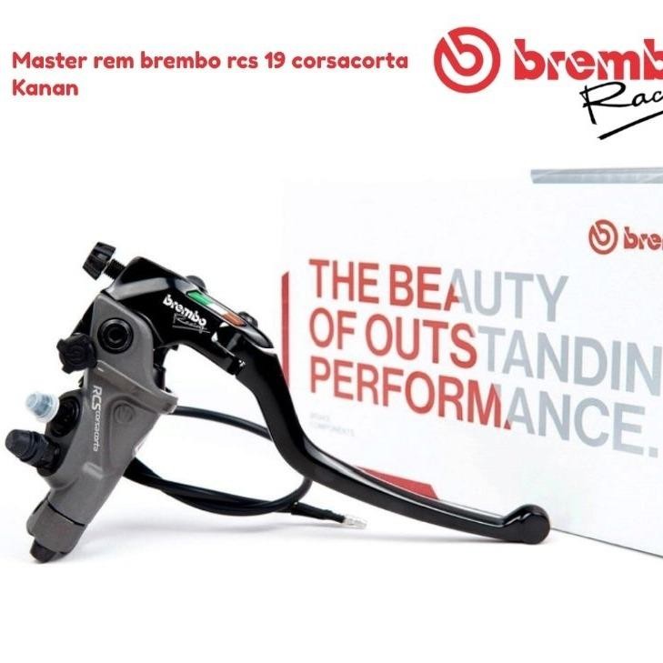 MASTER REM BREMBO 16 RCS & CORSA CORTA KANAN UNIVERSAL | HANDLE MASTER REM BREMBO ORIGINAL