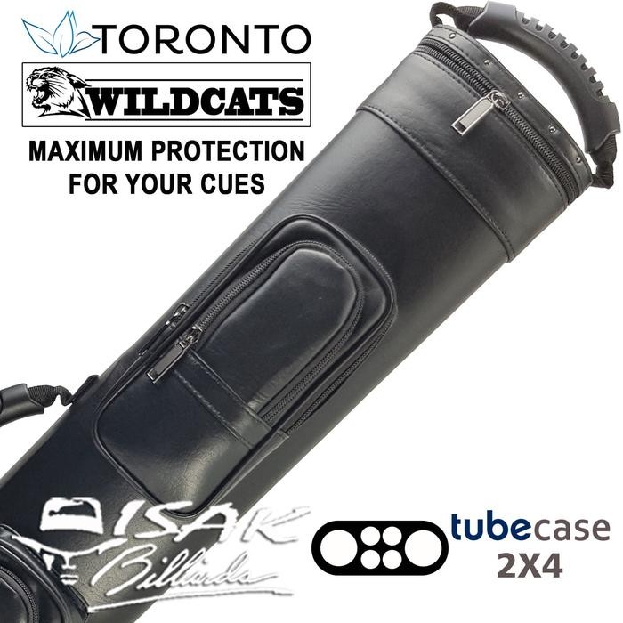 Toronto Wildcats 2X4 362 Hard Tube Cue Case Tas Stick Billiard Biliar