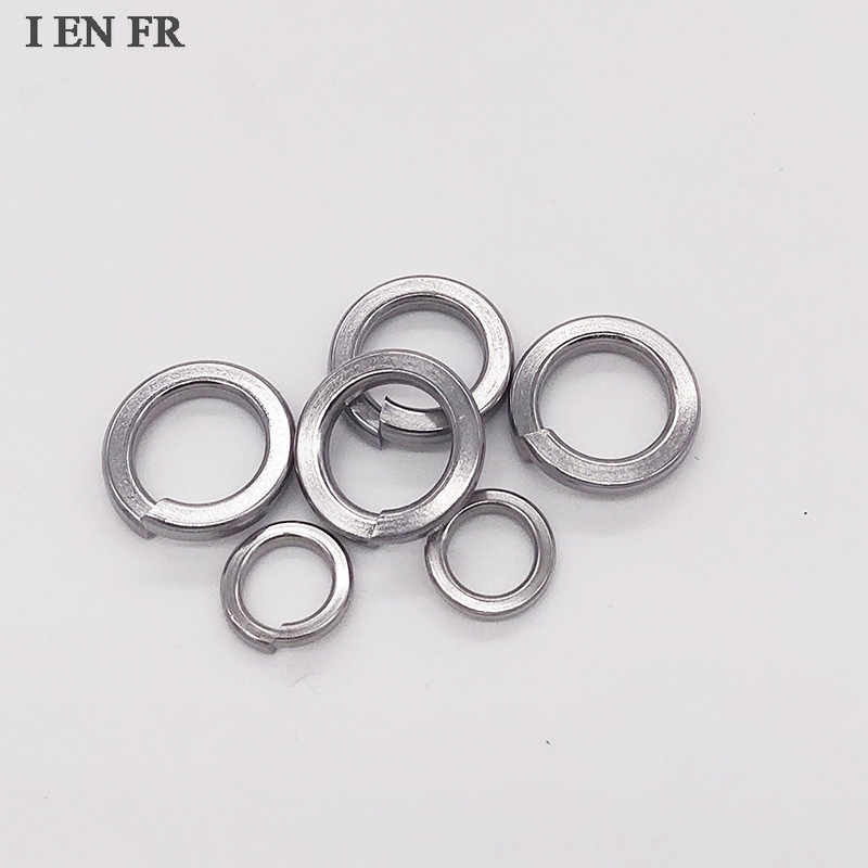 5/10/20/50/100pcs GB93 M2 M3 M4 M5 M6 M8 M10 M12 M16 M20 304 A2 Stainless Steel Spring Split Lock Wa