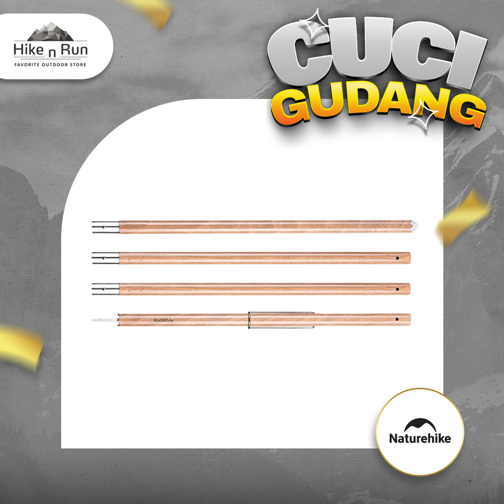 Naturehike NH20PJ048 Tiang Kanopi Anti Karat Panjang 2.8m