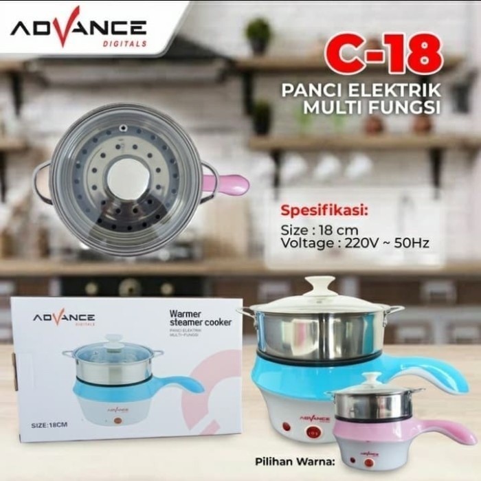 READY   Panci Electrik C18 Advance / Panci Listrik Serbaguna  C19 ADVANCE