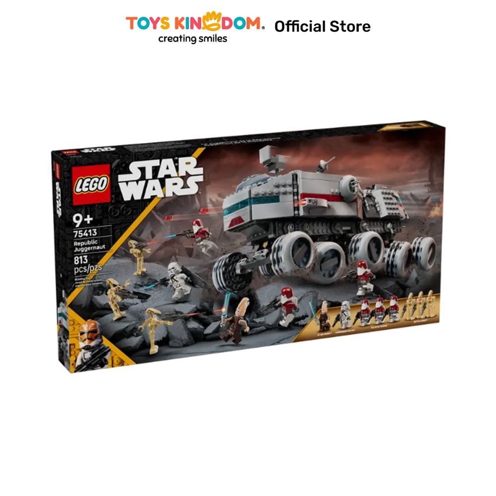 Toys Kingdom Lego Star Wars Republic Juggernaut Set 813 Pcs 75413 - Mix Block Bricks Kids Toy Mainan