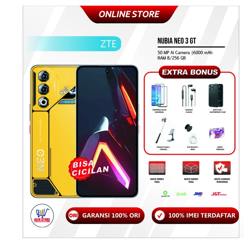 Hape Gaming Nubia Neo 3 GT 5G RAM 20 GB(8 GB Extended 12 GB) ROM 256 GB neo3gt neo 3gt neo3 5G Garan