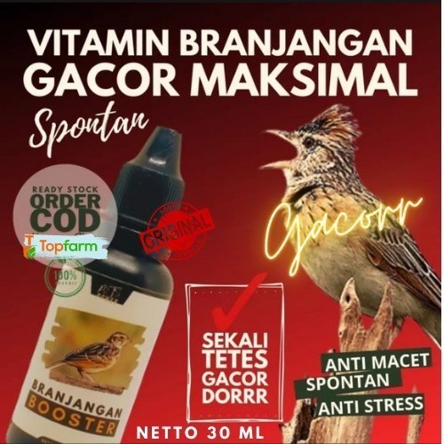 Vitamin Burung Branjangan 30mL  / Vitamin Semua Burung / Doping Burung Branjangan/ Obat Burung Branj