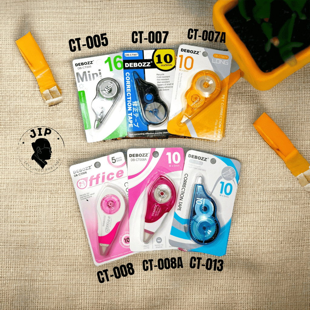Correction Tape Roll Debozz / Stipo Kertas Debozz / Tip X kertas panjang / Tip Ex Kertas Murah (PCS)