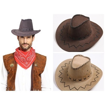 Topi Koboy / Topi Cowboy Amerika Laken Dewasa - Topi Koboy Dewasa