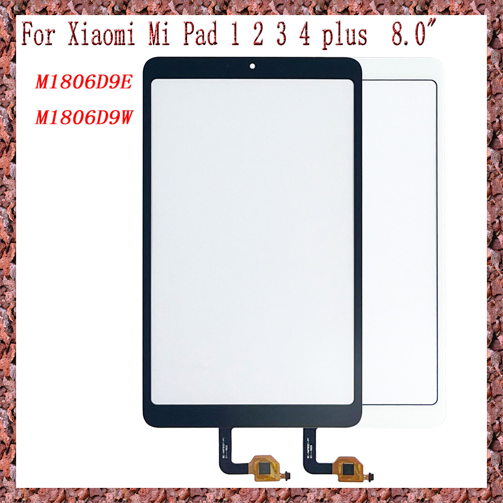 AAA For Xiaomi Mi Pad 1 2 3 4 Plus 8.0" M1806D9E M1806D9W Tou Screen + OCA LCD Front Glass Panel Rep