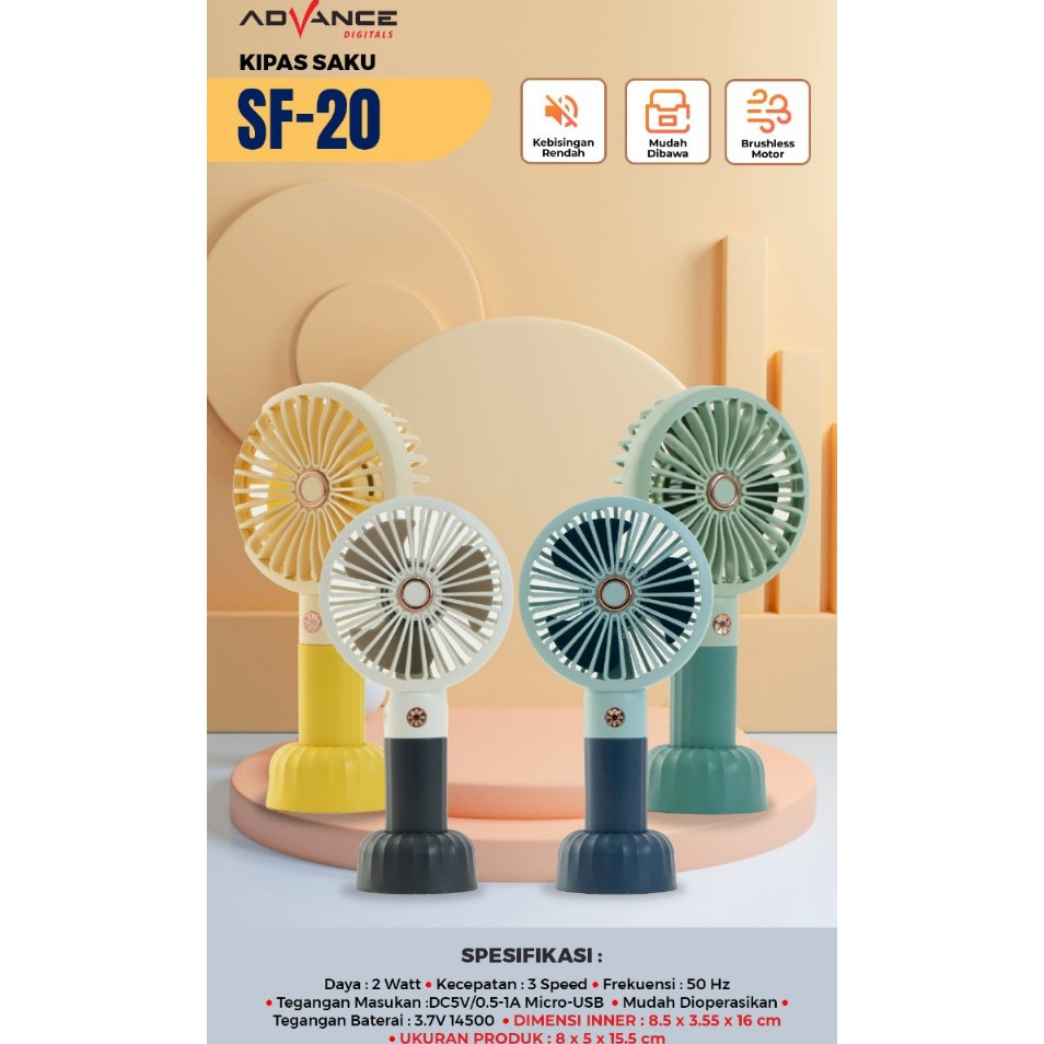 Kipas Angin Mini Genggam Votre SF-20/ Kipas Angin mini portable