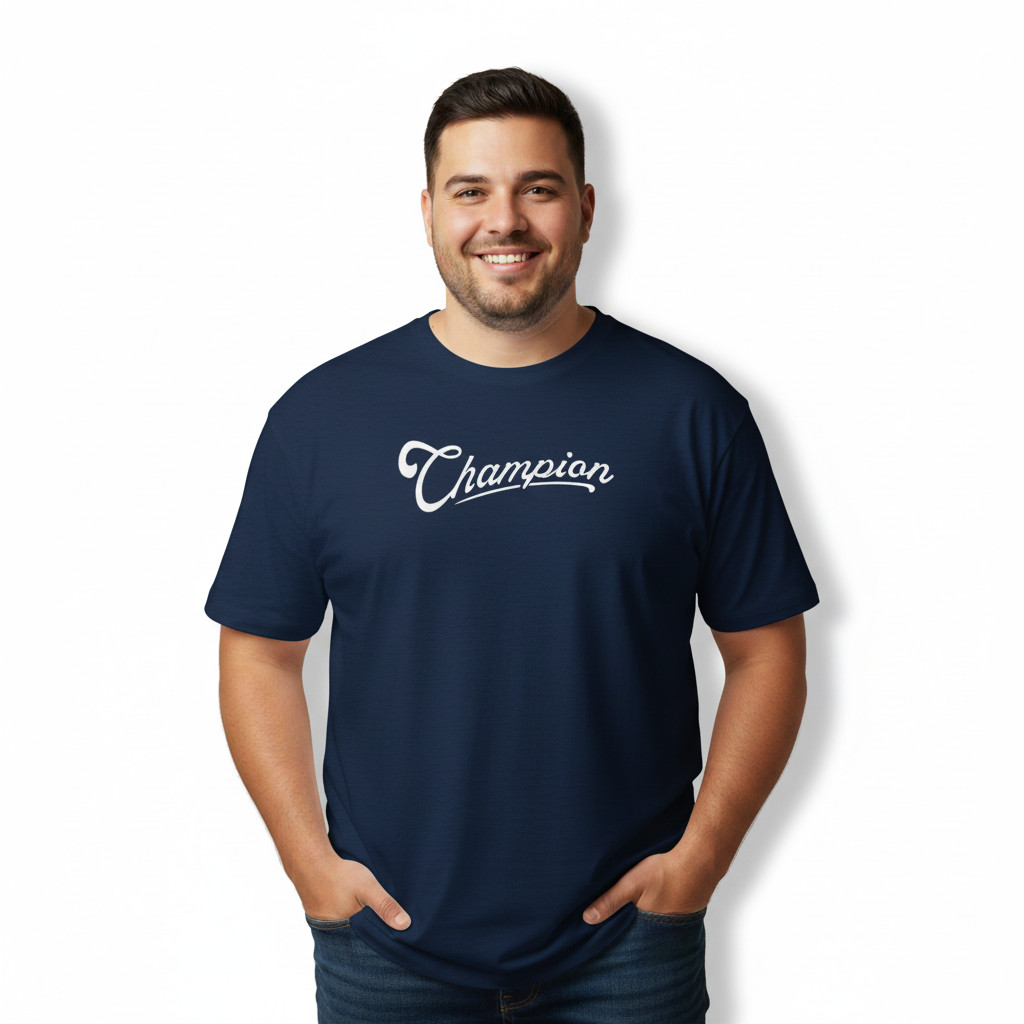 T shirt Baju Kaos Champion Original 100% Distro Pria Katun Kombed 30s ODCS3DG 2313 CHAMPION