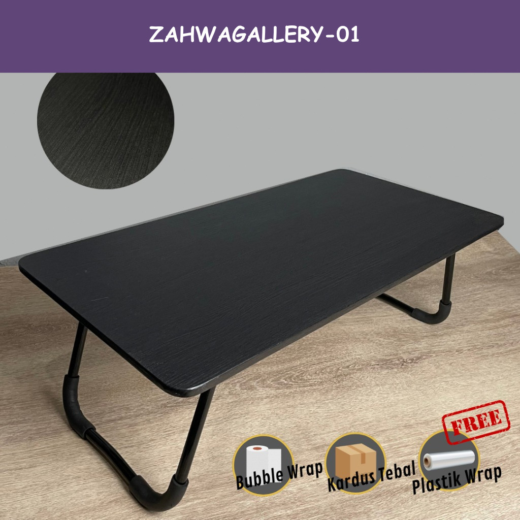 MEJA LAPTOP BESAR 80x40 60x40/MEJA LIPAT LESEHAN PORTABLE SERBAGUNA / MEJA KERJA / MEJA BELAJAR