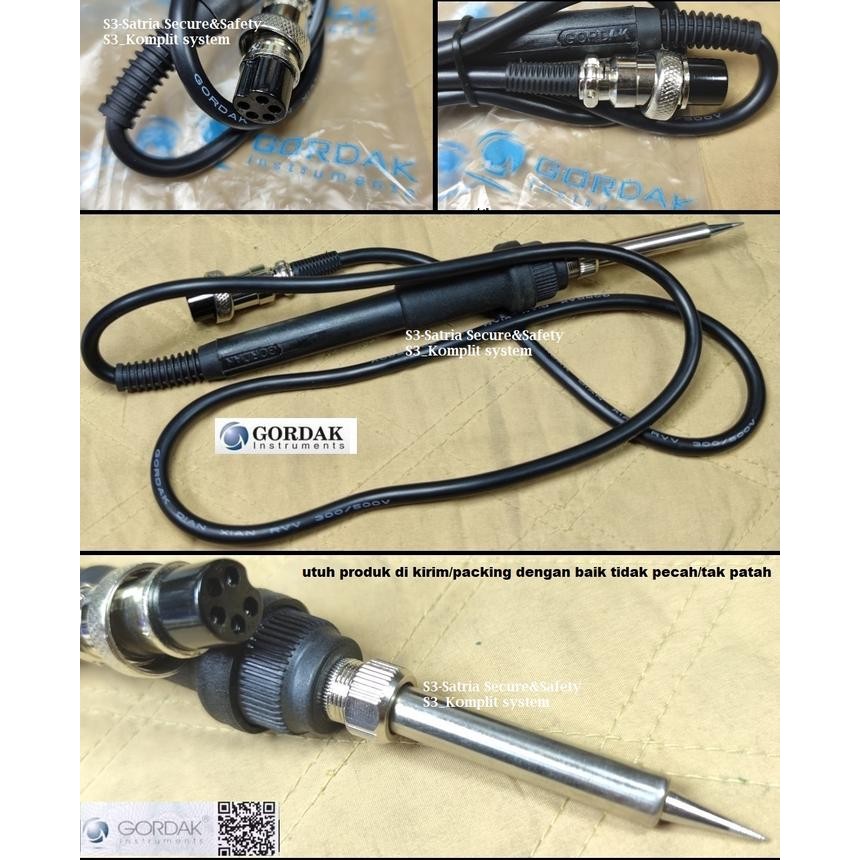 Gagang mata solder Gordak asli Handle soldering station 936 936A 952 952A 952B Mata solder uap blowe