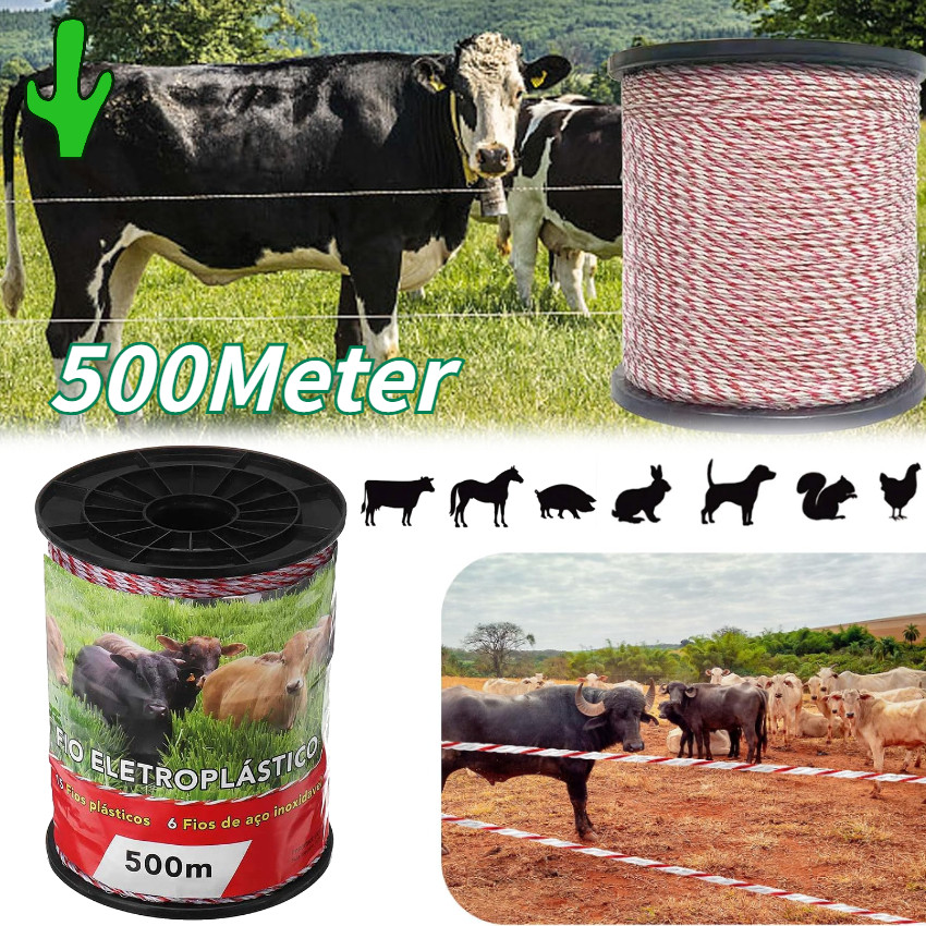 500 Meter Kawat Pagar Listrik Polytwire Diameter 2.5mm Per Roll Termurah - Pagar Listrik Untuk Perta