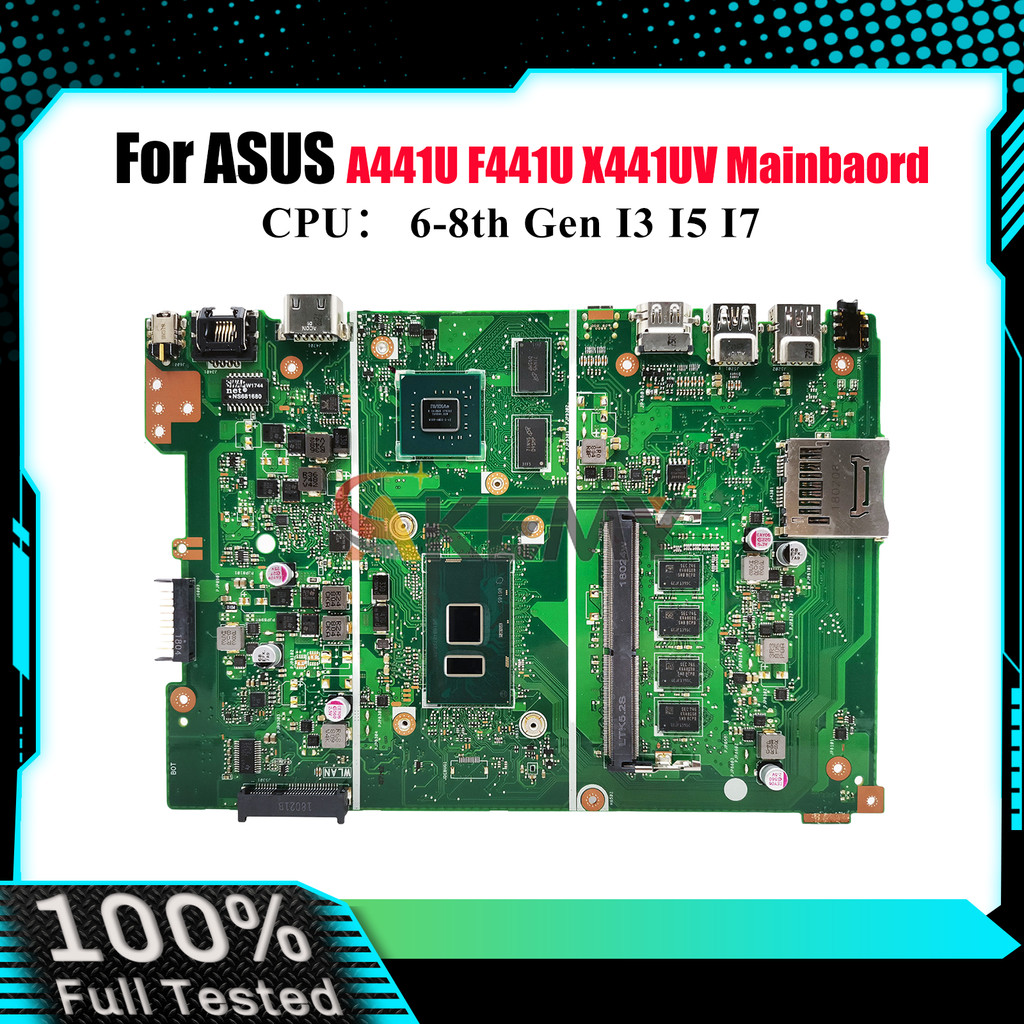 X441UV Laptop Motherboard For ASUS A441U X441UAR F441U X441UVK X441URK X441UAK X441UB X441UBR X441U 