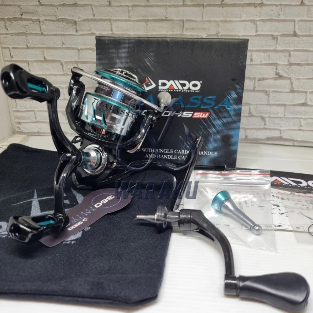 gitata980  Reel DAIDO THALASSA Power Handle Kualitas SW (Bonus Handle Carbon + Reel Stand) | VERSI T