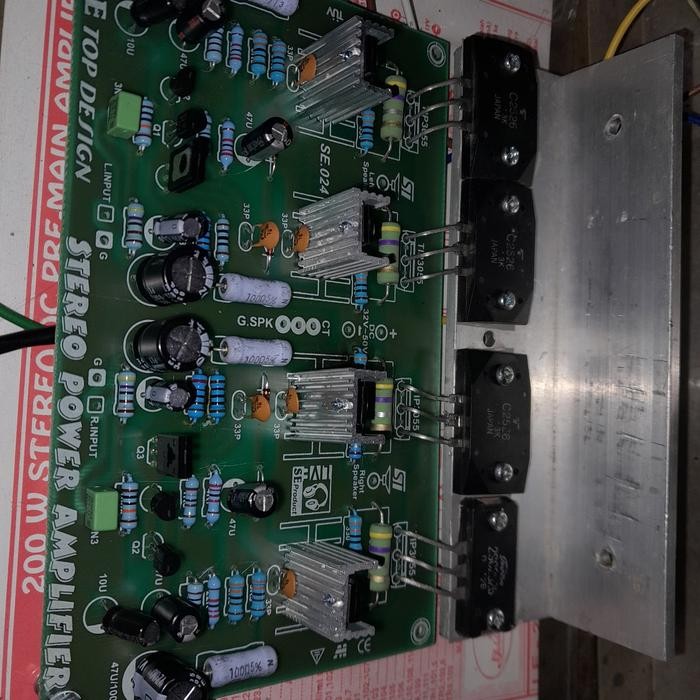 LEW99 Kit Power Ampli Stereo Final NPN Transistor Sanken or Toshiba (sudah disolder)