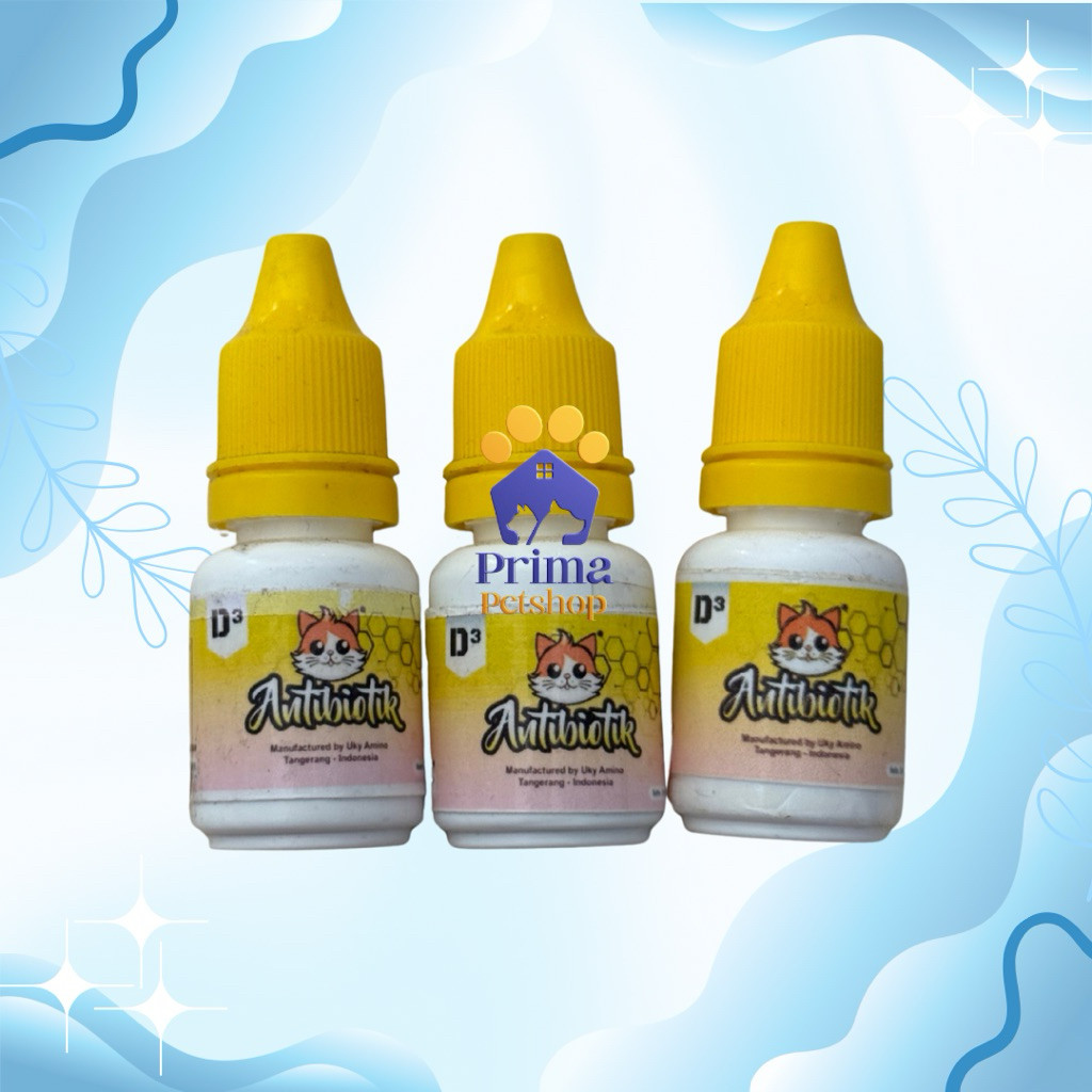 Antibiotik D3 Cair vitamin anti virus kucing
