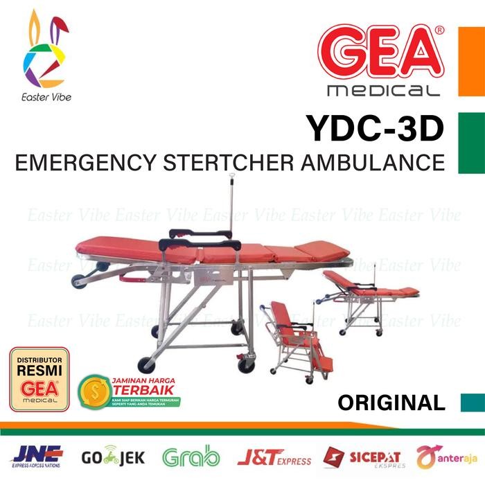 GEA YDC 3D EMERGENCY STRETCHER TANDU AMBULANCE BRANKAR MOBIL AMBULANCE