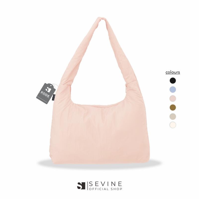 Sevine Audrey Polos Tote Bag - Totebag Sekolah Kuliah Totebag Tas Cewek Wanita Resleting Laptop