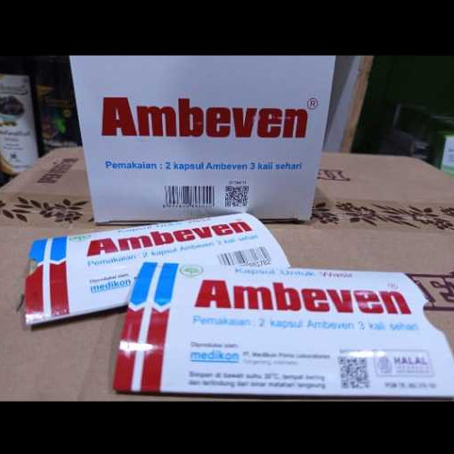 Ambeven Strip Obat Herbal Wasir (1 Strip x 10 Kaplet) - Redakan Ambeien & Susah BAB, Original