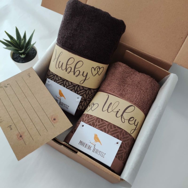 PRADHIP_IDKado Pernikahan Handuk Couple / Hampers Handuk Couple Seserahan / Kado Wedding Couple / Ha