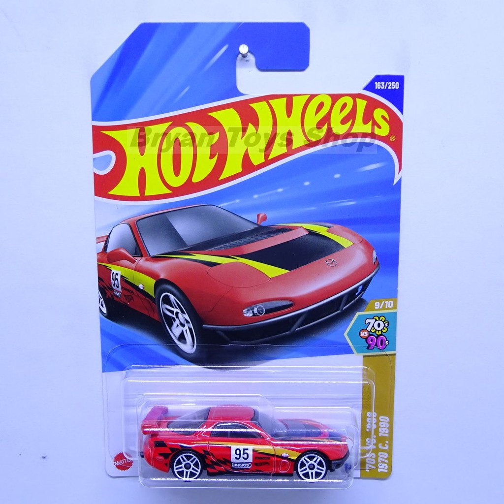 Hot Wheels 95 Mazda RX-7 Drift Deraper Merah