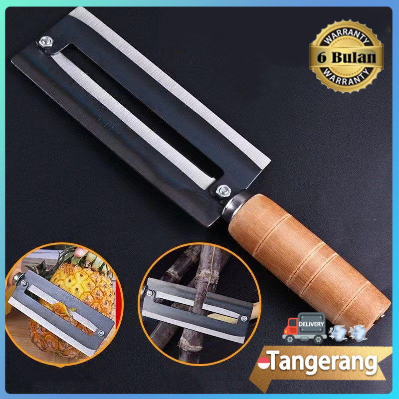 26,5cm Pisau Pengupas Tebu Pisau Nanas Pisau Pengupas Tebu Pengikis Pengupas Baja Tahan Karat