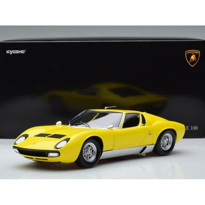 1/18 KYOSHO LAMBORGHINI MIURA P400SV YELOW SILVER