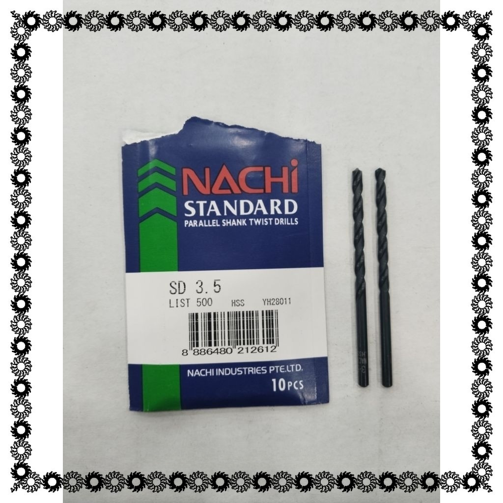 Nachi 3,5MM Mata Bor Besi HSS - Nachi Mata Bor Besi HSS 3,5MM