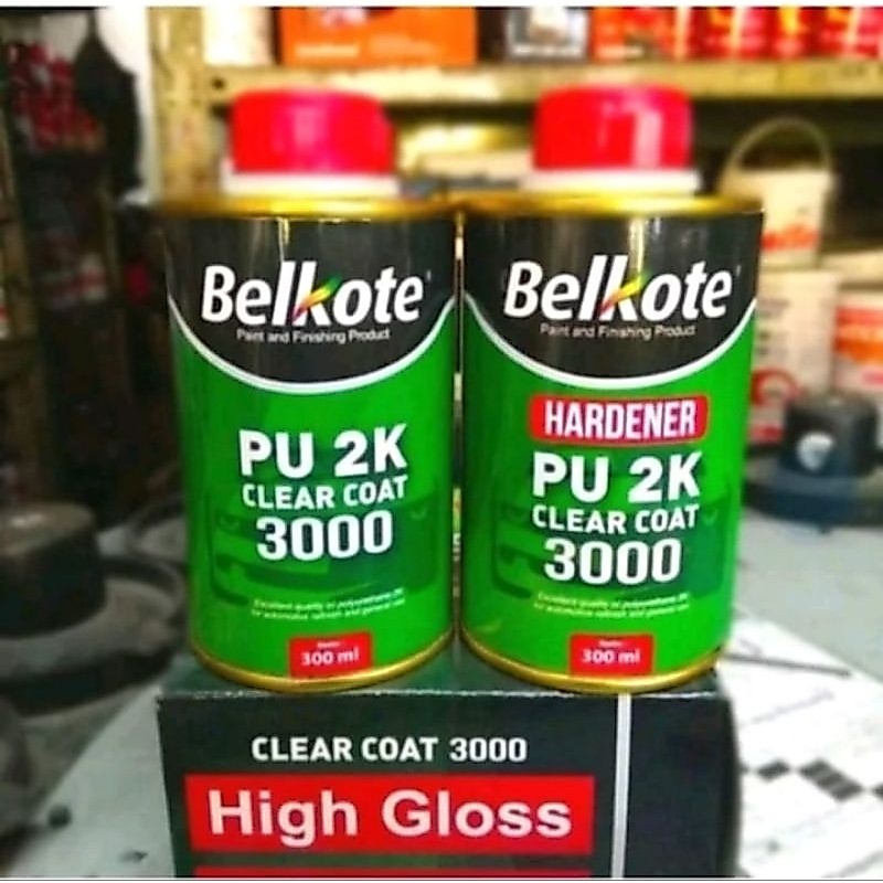 Belkote 3000 Pernis/Clear Coat PU 2K Belkote Set 600ml Gloss