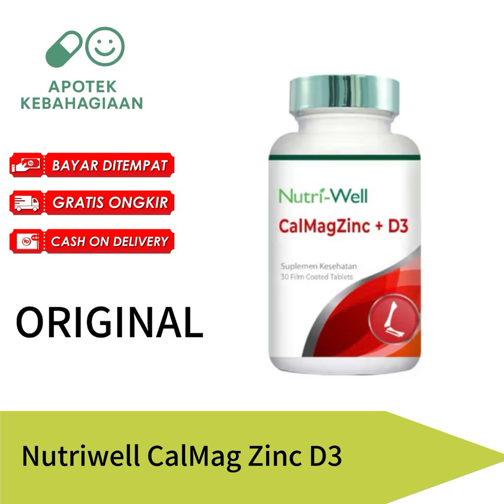 Nutriwell CalMag Zinc D3 Cal Mag Vitamin Suplemen