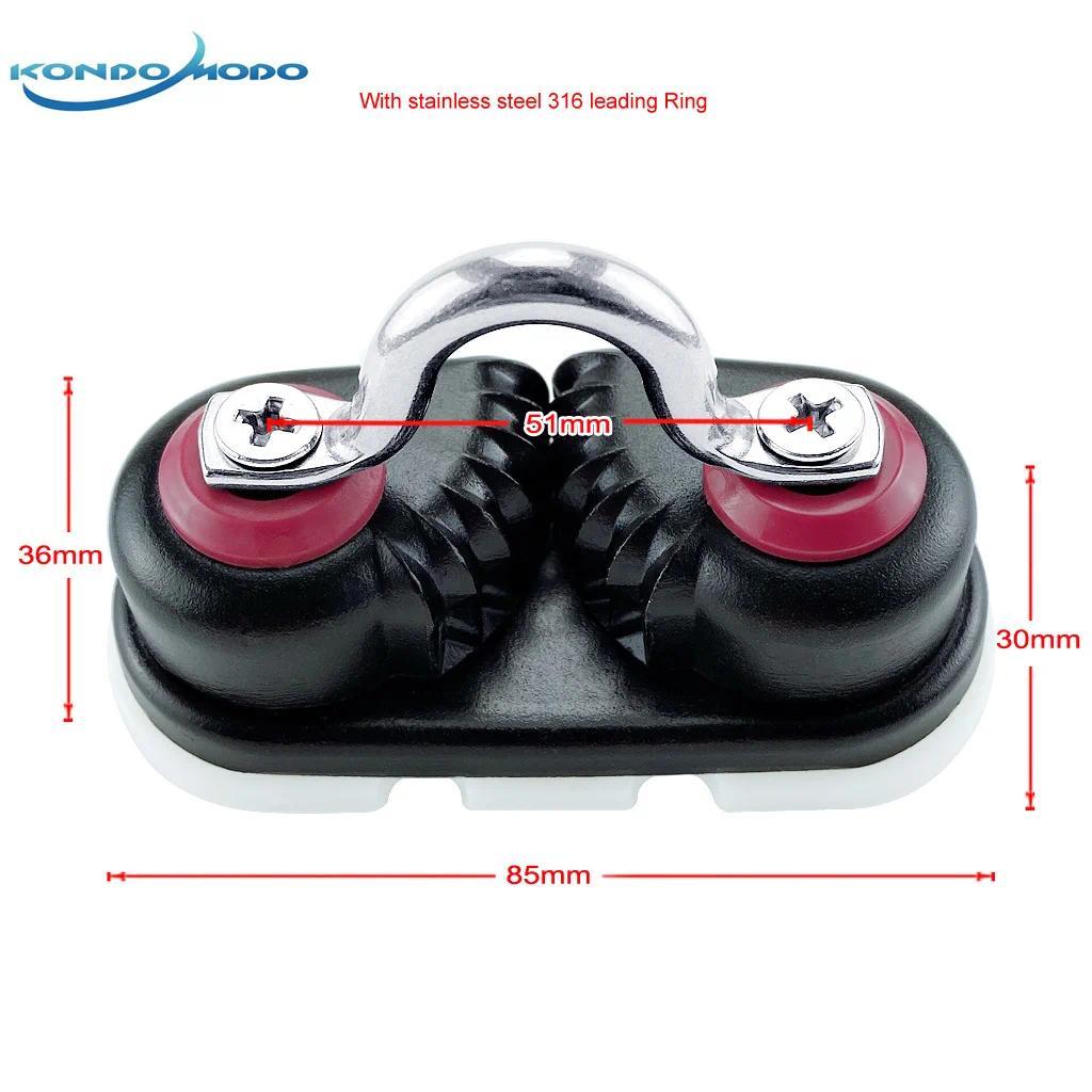 Boat Accessories Anodized Aluminium Cam Cleat with Leading Ring Boat Rope Cleat Fairlead  Marine Sai