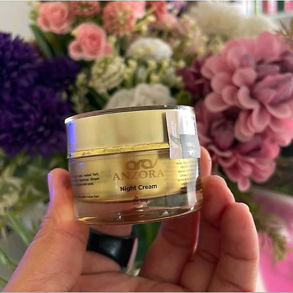 Anzora Skincare Night Cream Glow Whitening BPOM Original