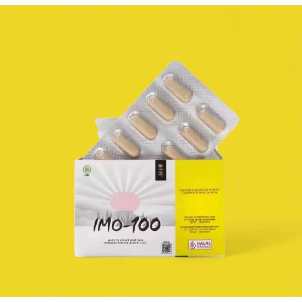 [1 BOX] Paket Hemat Satoku Imo-100 ORIGINAL Suplemen Nyeri Sendi, Ramuan Jepang, Pereda Nyeri Sendi