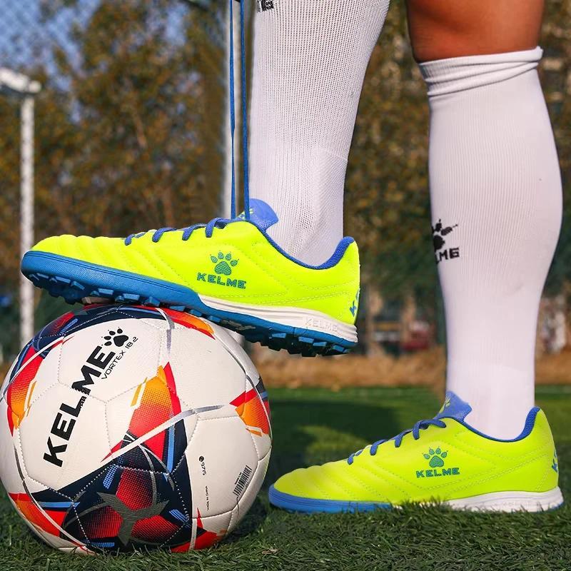 Kelme Tf Broken Nail Football Shoes Adult Youth Non-slip Football Shoes Artificial Grass Five-a-side