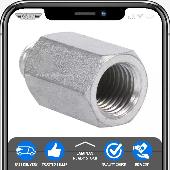 Baut Adaptor dari ulir M16 Female ke M14 Male/ Spindel Adapter M16 - M14
