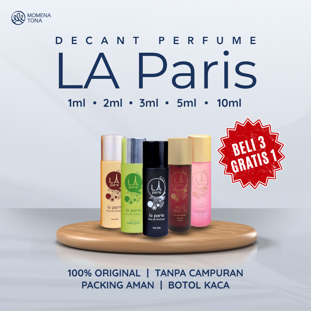 Decant La Paris Perfume 1ml 2ml 3ml 5ml ORI Vct Bomsel Vct Scanlous Kayali Vanilla 28 Rouja Ambe Oud