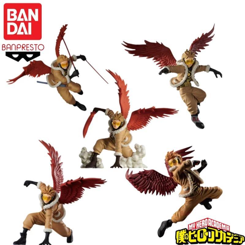 In Stock Original Bandai Banpresto My Hero Academia Hawks Anime Characters Model Toy Birthday Presen